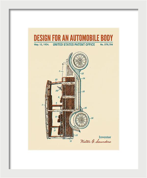 Automobile Body Retro Patent Usd70704s