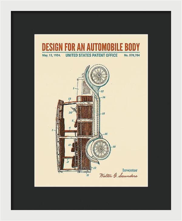 Automobile Body Retro Patent Usd70704s