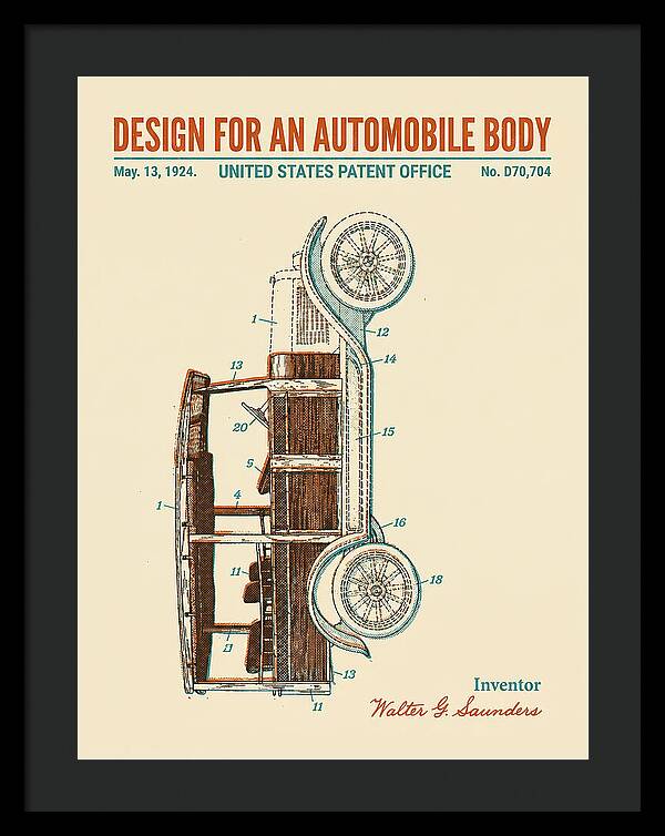Automobile Body Retro Patent Usd70704s