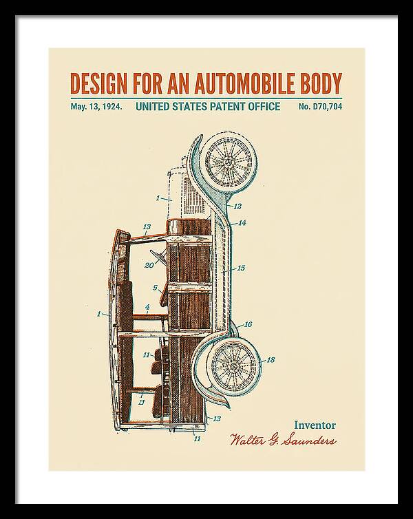 Automobile Body Retro Patent Usd70704s