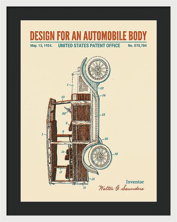 Automobile Body Retro Patent Usd70704s