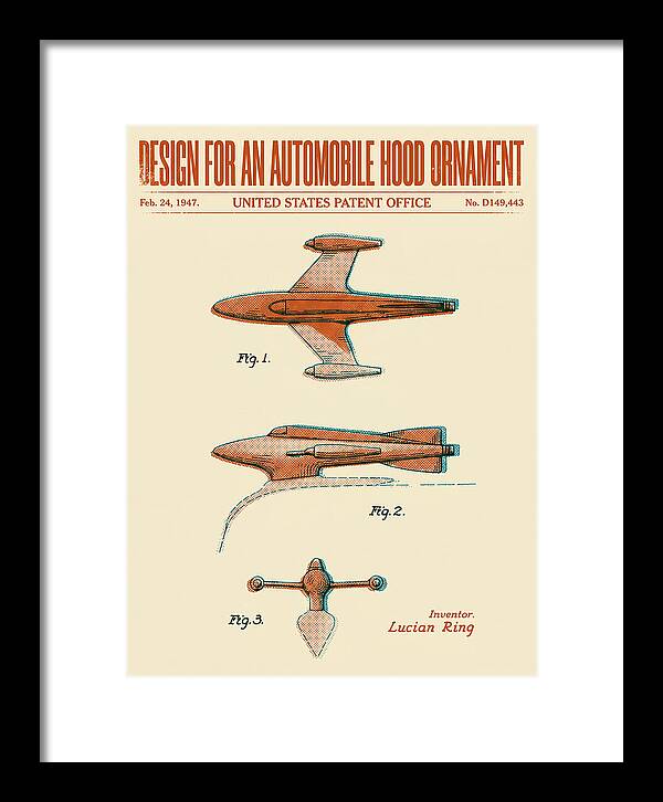 Automobile Hood Ornament Retro Patent Usd149443s