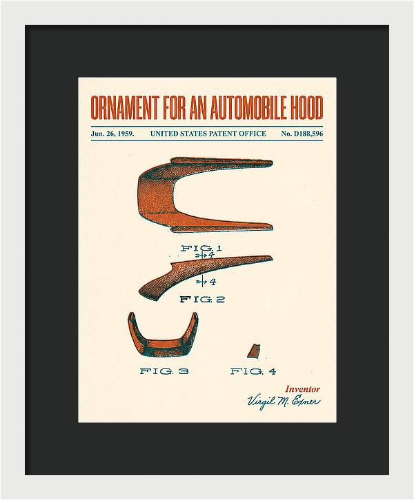 Automobile Hood Ornament Retro Patent Usd188596s