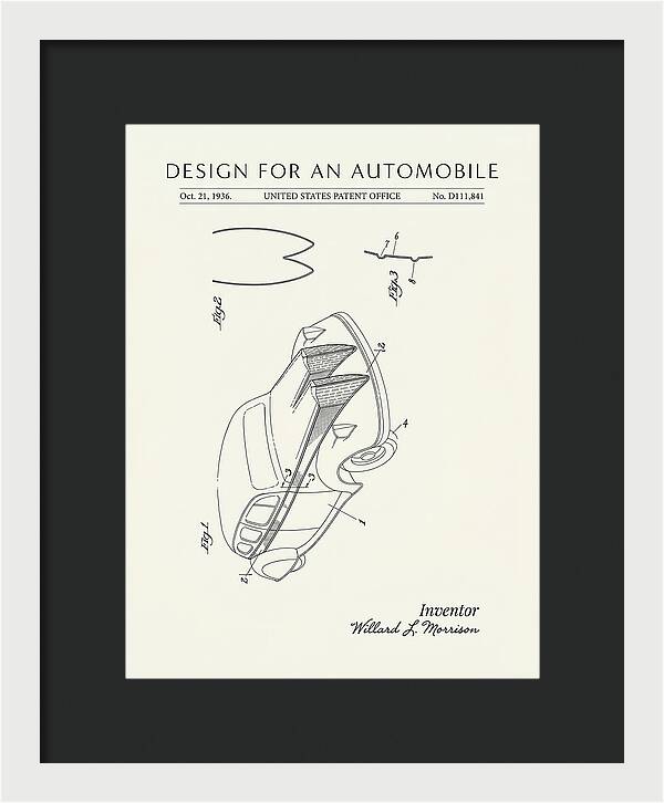 Automobile Minimalist Patent Usd111841s