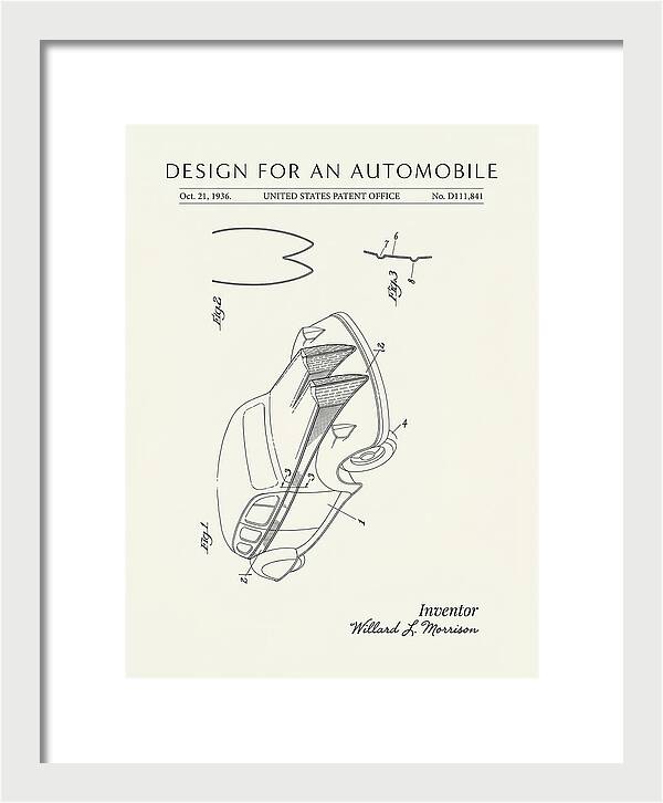 Automobile Minimalist Patent Usd111841s