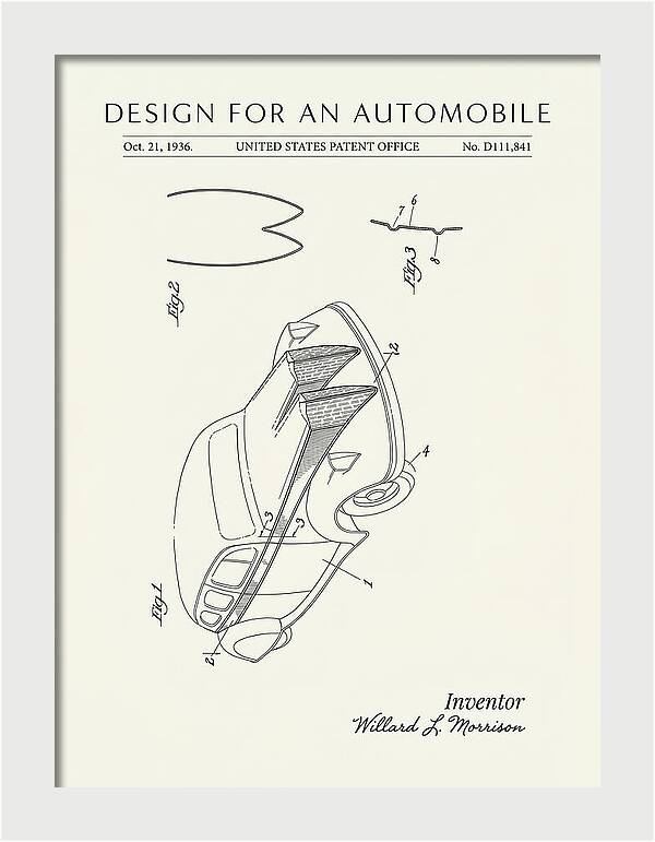 Automobile Minimalist Patent Usd111841s