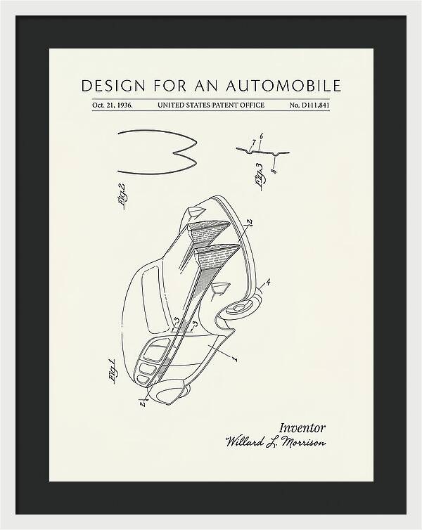 Automobile Minimalist Patent Usd111841s