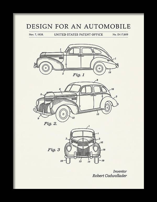 Automobile Minimalist Patent Usd117059s