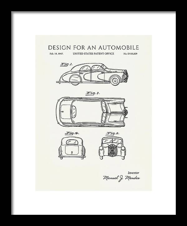 Automobile Minimalist Patent Usd155829s