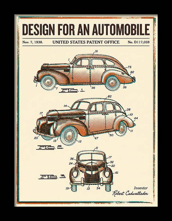 Automobile Retro Patent Usd117059s