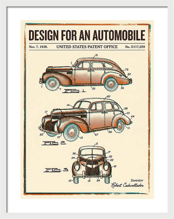 Automobile Retro Patent Usd117059s