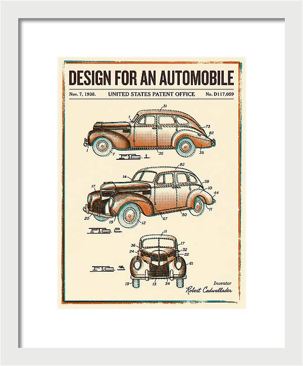 Automobile Retro Patent Usd117059s