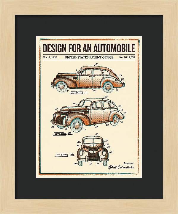 Automobile Retro Patent Usd117059s