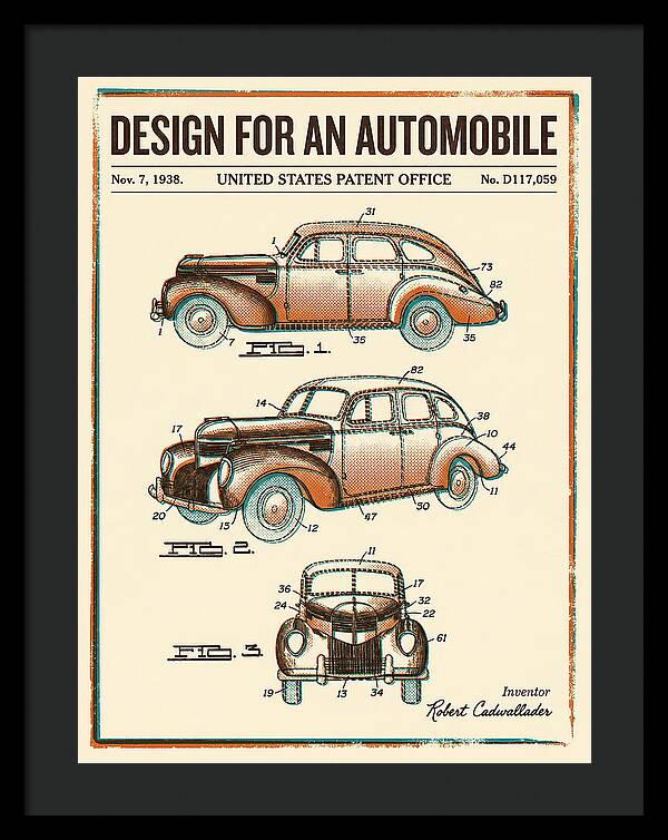 Automobile Retro Patent Usd117059s