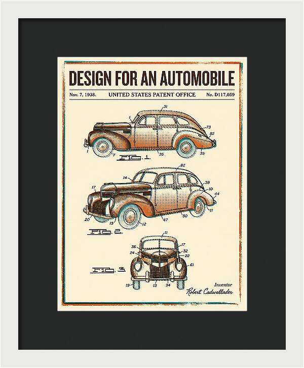 Automobile Retro Patent Usd117059s