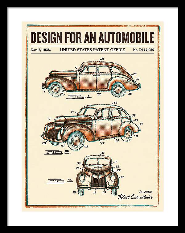 Automobile Retro Patent Usd117059s