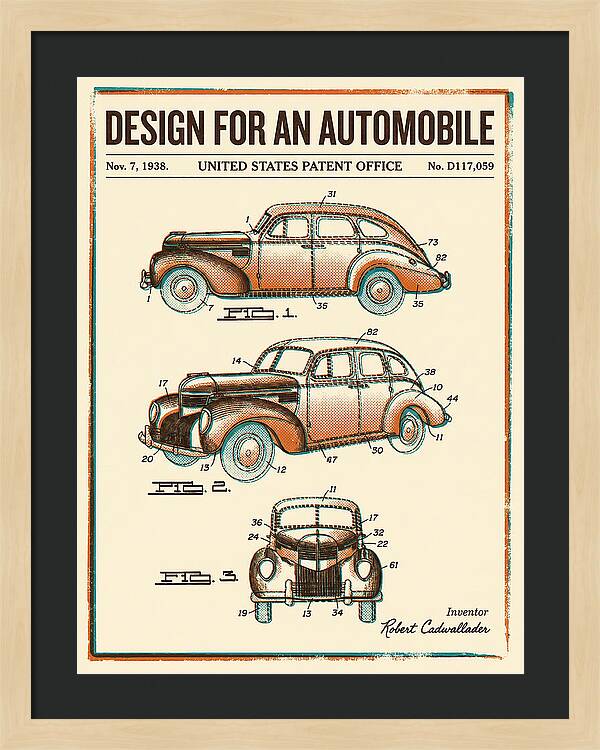 Automobile Retro Patent Usd117059s