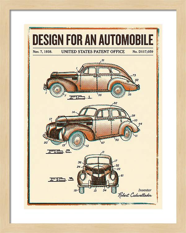 Automobile Retro Patent Usd117059s