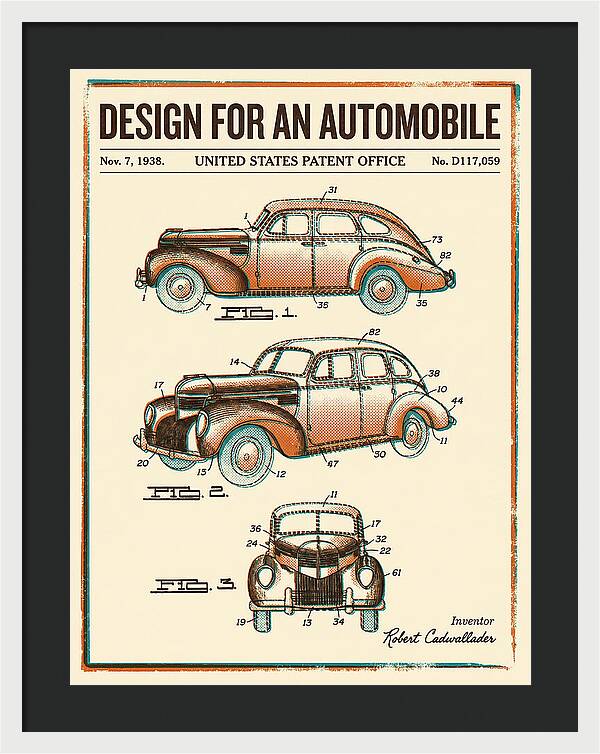 Automobile Retro Patent Usd117059s
