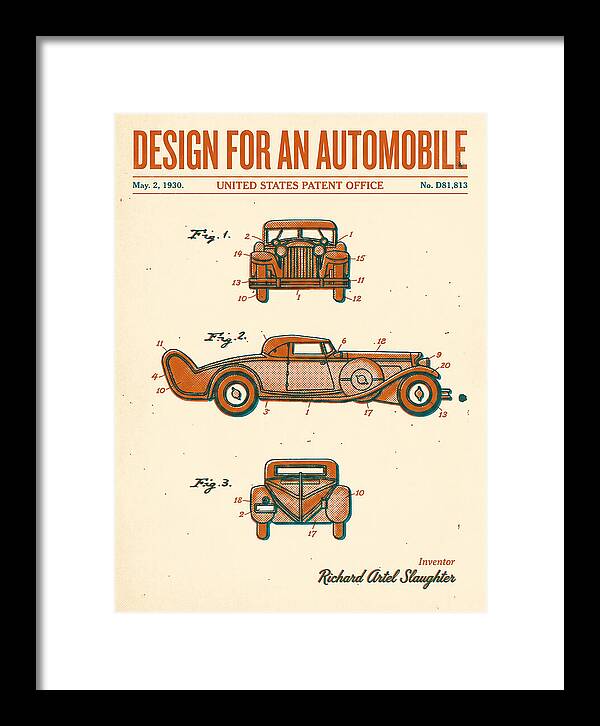Automobile Retro Patent Usd81813s