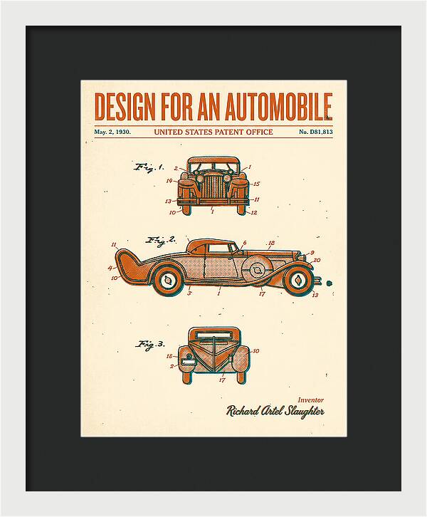 Automobile Retro Patent Usd81813s