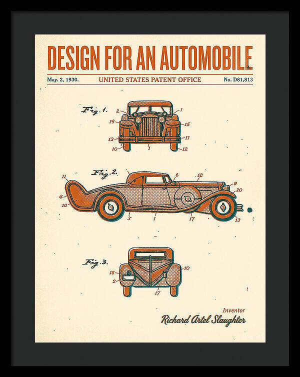 Automobile Retro Patent Usd81813s