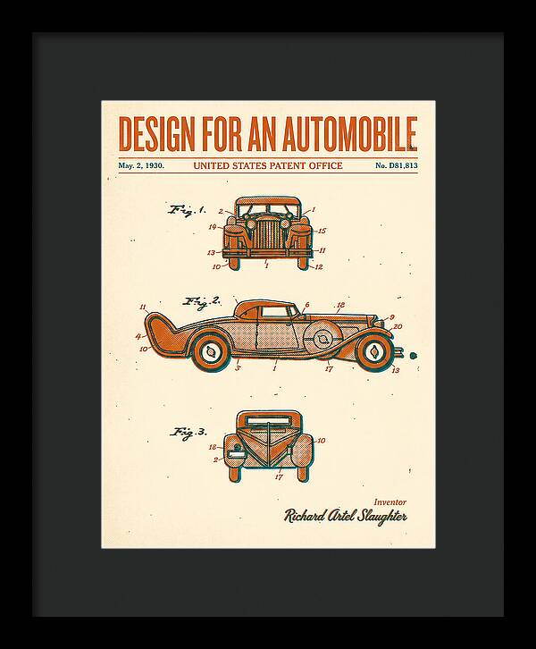 Automobile Retro Patent Usd81813s