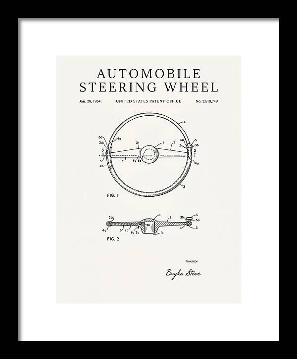 Automobile Steering Wheel Minimalist Patent Us2818749a