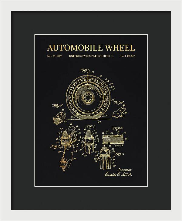 Automobile Wheel Gold Patent Us1801647a