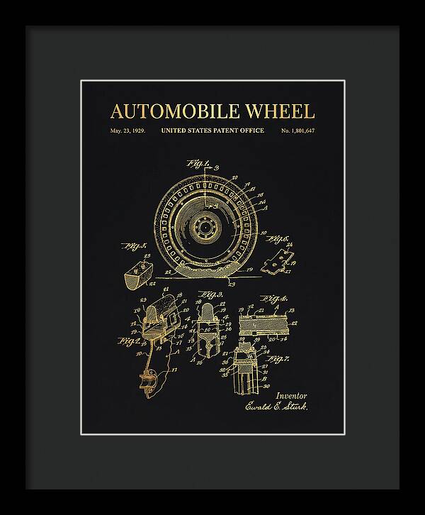 Automobile Wheel Gold Patent Us1801647a