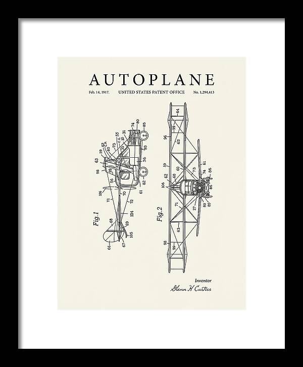 Autoplane Curtiss Minimalist Patent Us1294413