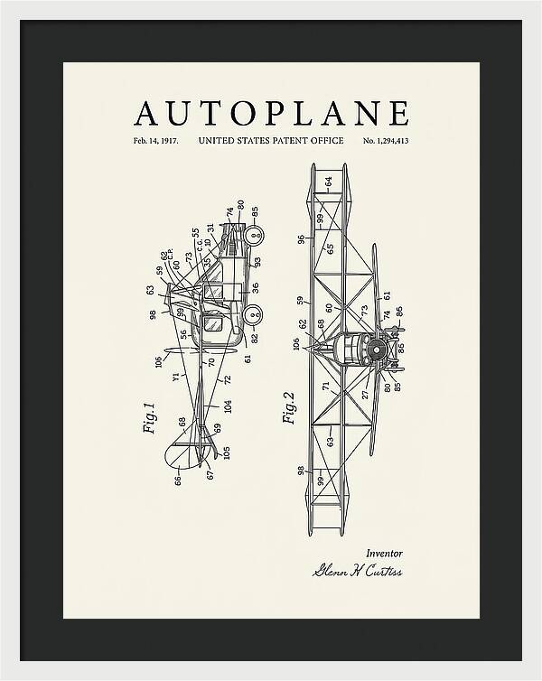 Autoplane Curtiss Minimalist Patent Us1294413
