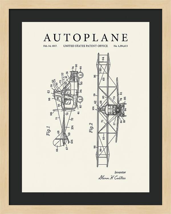 Autoplane Curtiss Minimalist Patent Us1294413