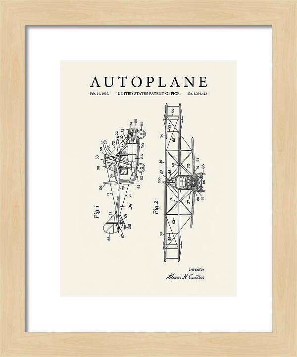 Autoplane Curtiss Minimalist Patent Us1294413