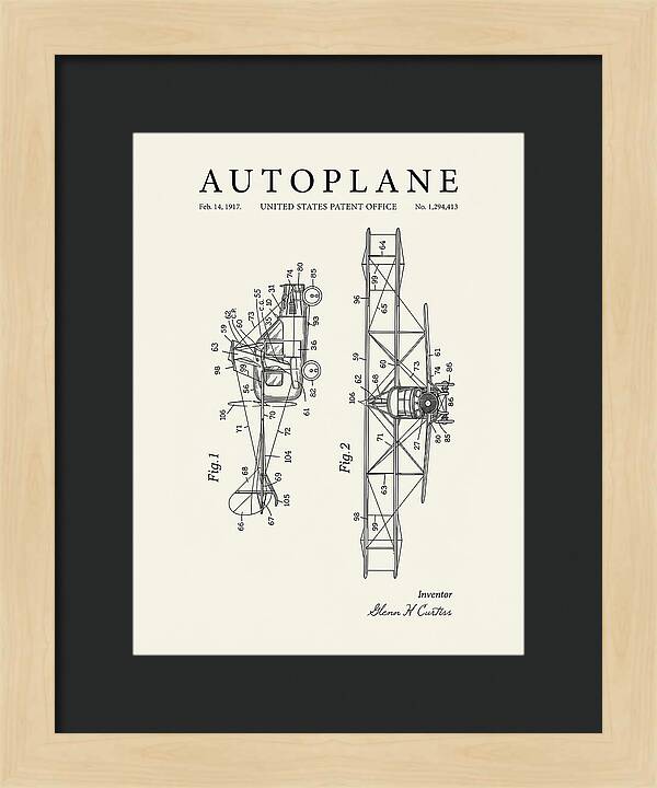 Autoplane Curtiss Minimalist Patent Us1294413