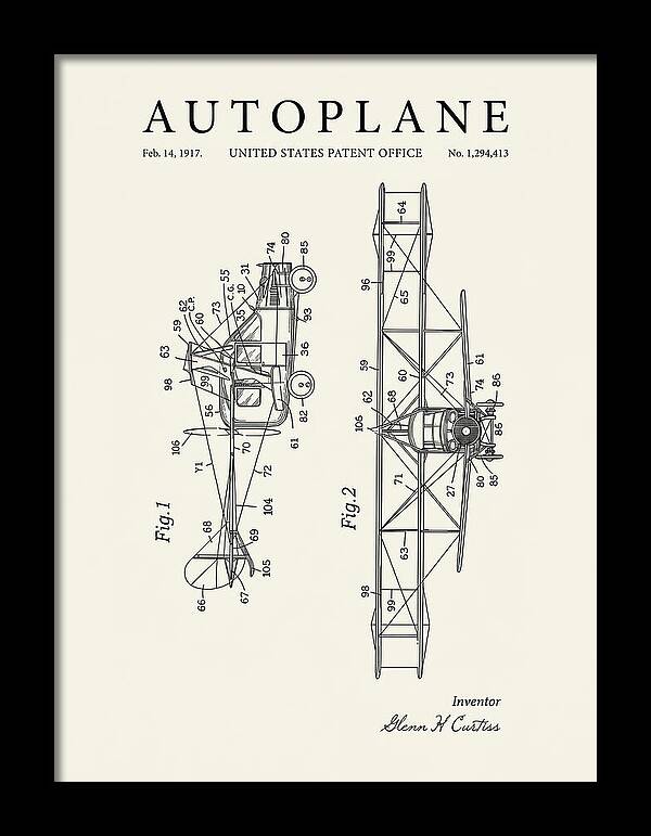Autoplane Curtiss Minimalist Patent Us1294413