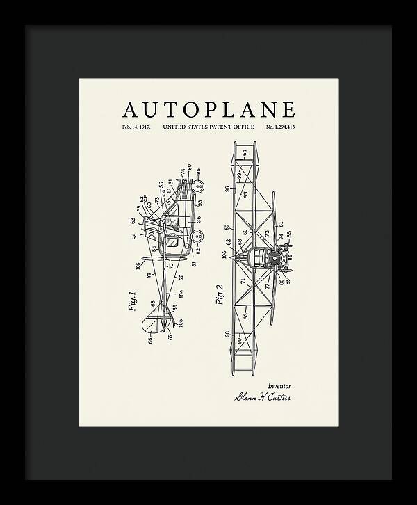 Autoplane Curtiss Minimalist Patent Us1294413
