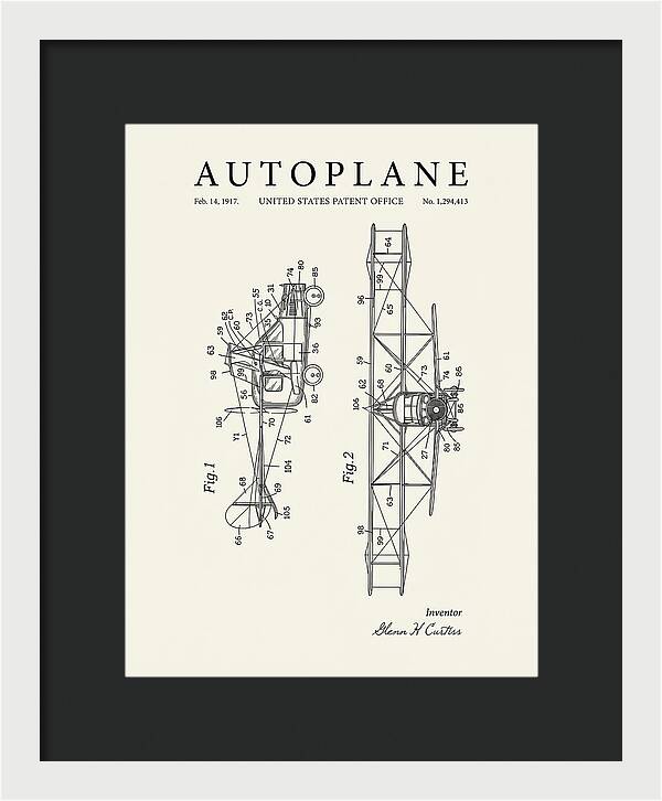 Autoplane Curtiss Minimalist Patent Us1294413
