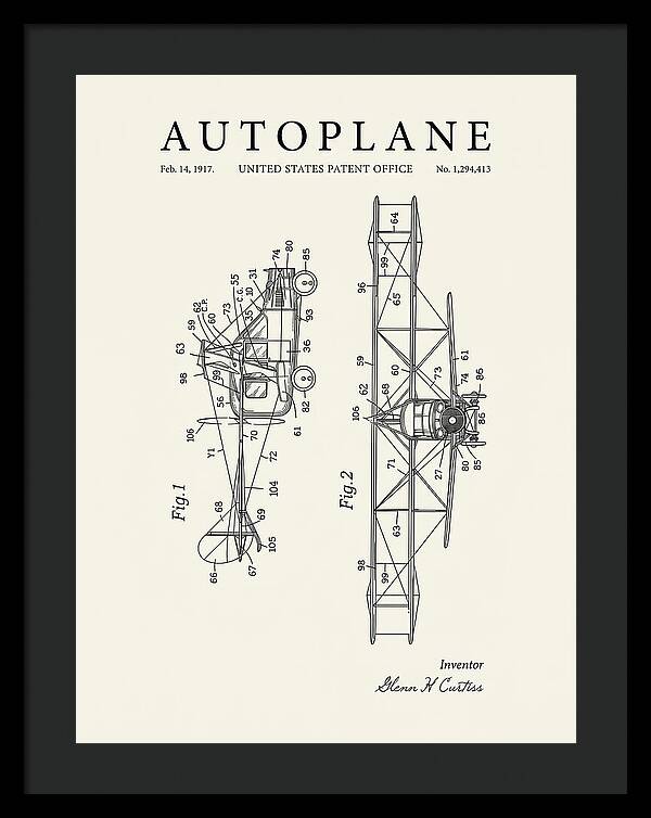 Autoplane Curtiss Minimalist Patent Us1294413