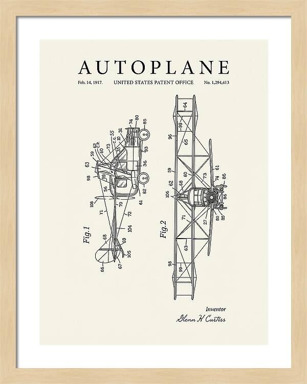 Autoplane Curtiss Minimalist Patent Us1294413