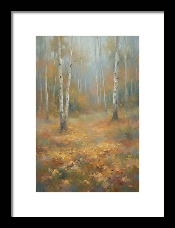 Autumn Birch Forest Floor