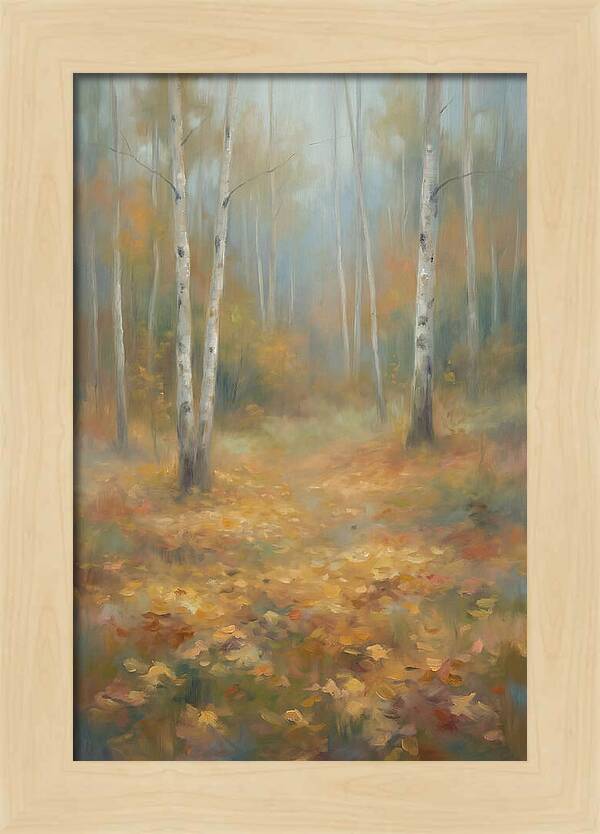 Autumn Birch Forest Floor