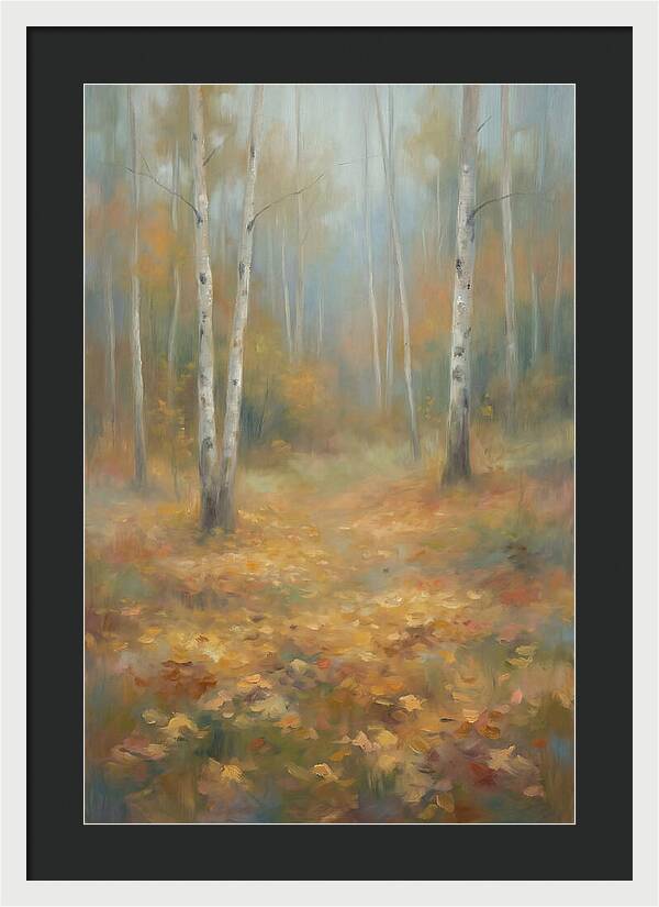 Autumn Birch Forest Floor