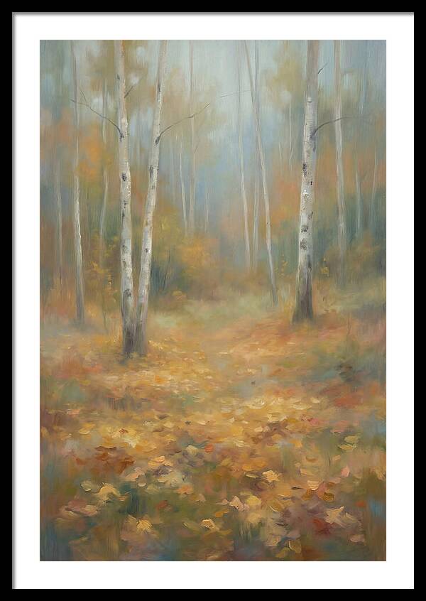 Autumn Birch Forest Floor