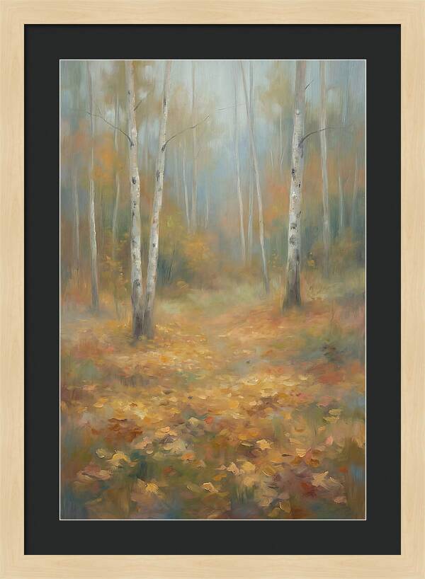 Autumn Birch Forest Floor