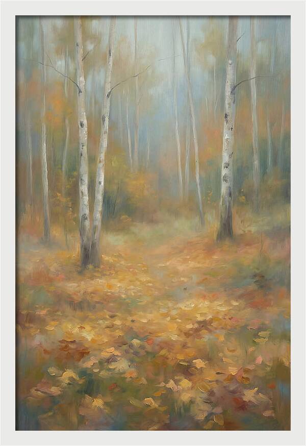 Autumn Birch Forest Floor