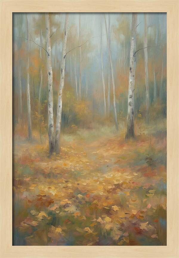 Autumn Birch Forest Floor