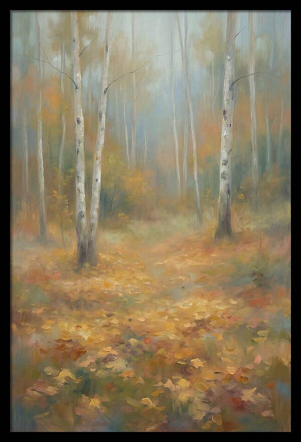 Autumn Birch Forest Floor
