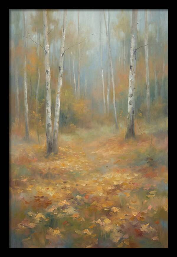 Autumn Birch Forest Floor