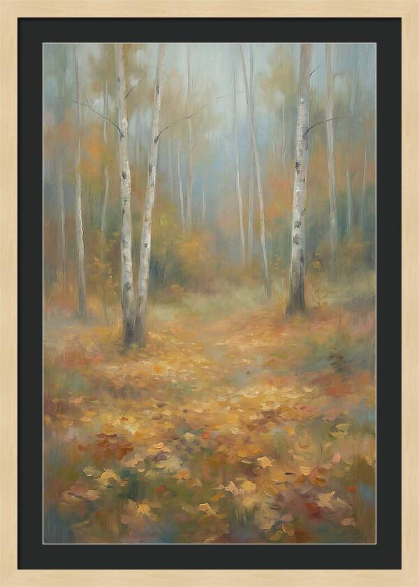 Autumn Birch Forest Floor